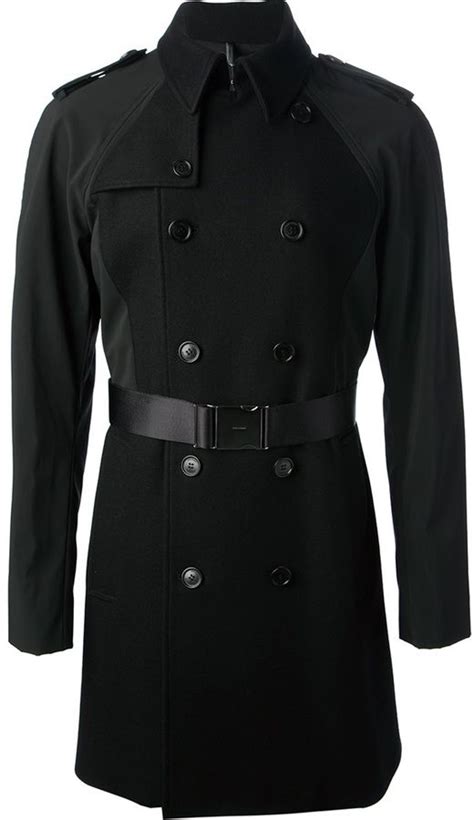 dior trench coat black|dior trench coat men's.